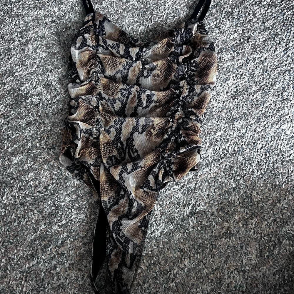 Snake Print Bodysuit
